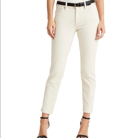 Ralph Lauren Premier Straight Ankle Jeans Cream 14/32